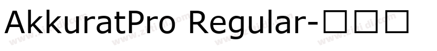 AkkuratPro Regular字体转换